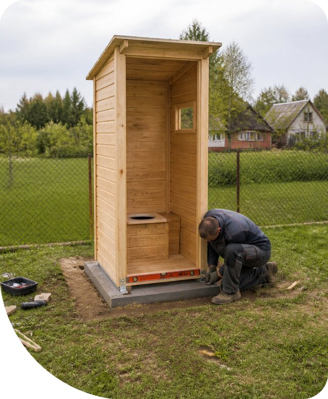 Профессиональная установка дачного туалета в Балашихе под ключ
